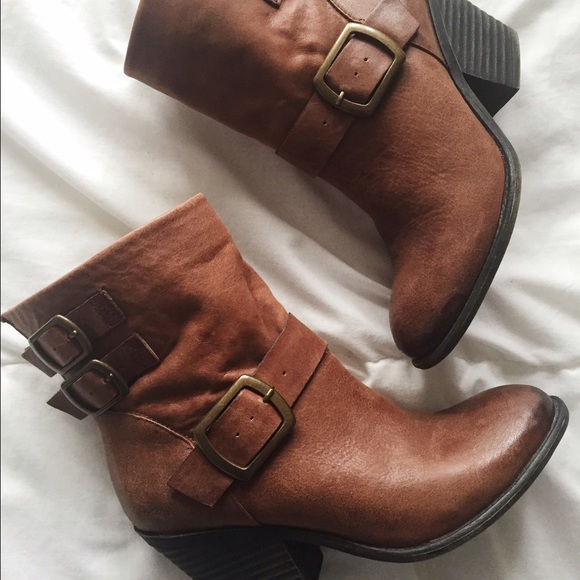 Lucky Brand Leather Ankle Boots