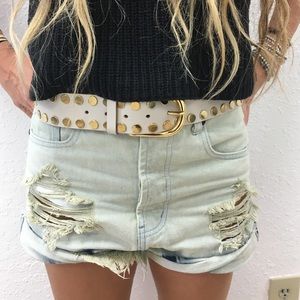 Linea Pelle Studded Belt