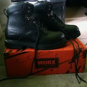 WORX by Red Wing Women's Black Work Boots