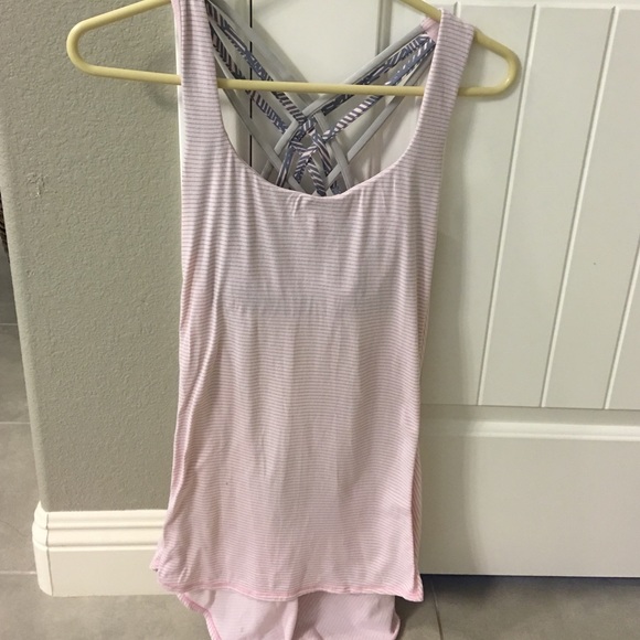 Half backless comfy work out tank.