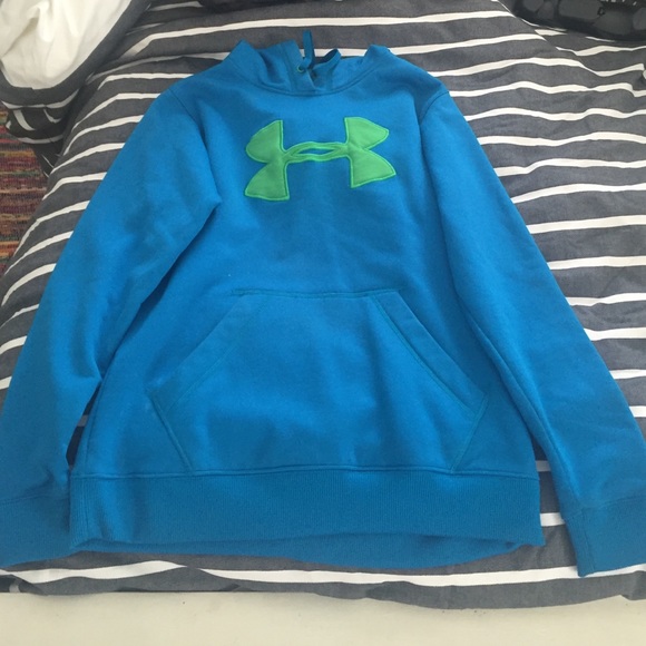 teal under armour sweatshirt - Picture 2 of 2