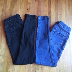 2 Feded Glory Women's Denim Jeggings Size 4
