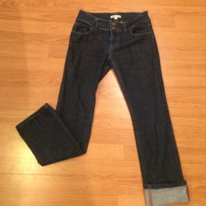 Cabi Lou Lou jeans Size 4 with red stitching