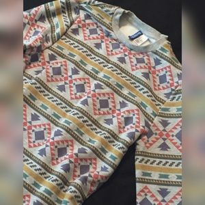 Divided patterned sweater size xs