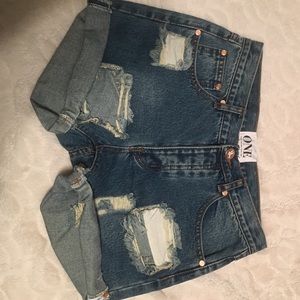 One Teaspoon denim shorts