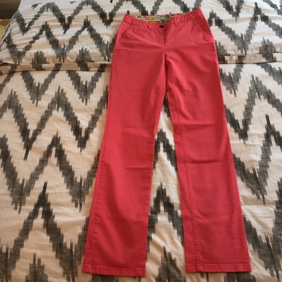 NWOT. Boden coral slim pants