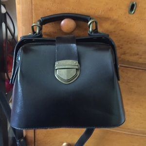 **SALE** Black leather Anthropologie bag