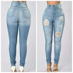 High waisted jean