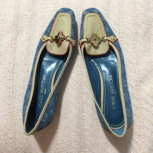 EUC Denim Louis Vuitton Loafers