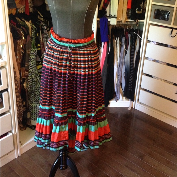 Pleated high low skirt / dress