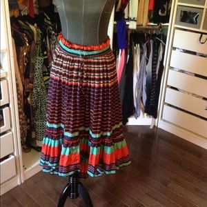 Pleated high low skirt / dress