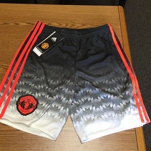 Authentic Manchester United Adidas shorts