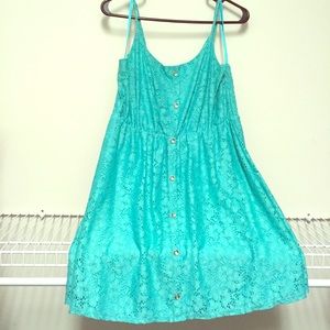 Eyelet lace summer dress