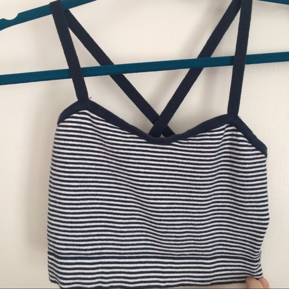 Stripped crop top cami