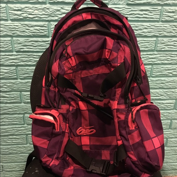 Purple and Pink Patterned Nike 6.0 Backpack