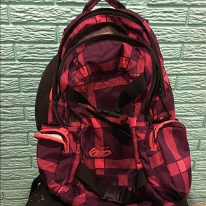 Purple and Pink Patterned Nike 6.0 Backpack
