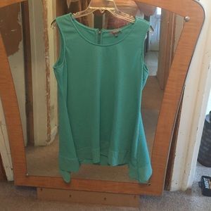 Seafoam green flowing top