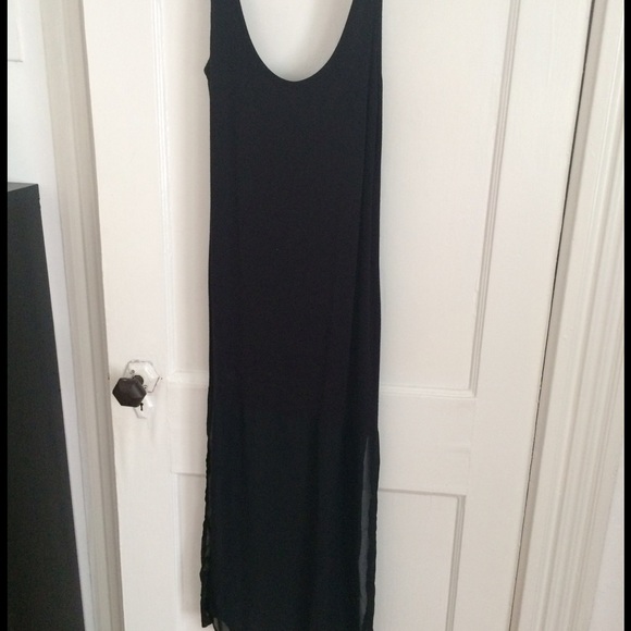 Black dress with sheer bottom