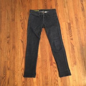 J. Crew toothpick dark jeans