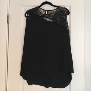 BCBG MaxAzria top, high low bottom. Size large