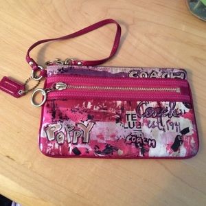 Coach Poppy Wristlet