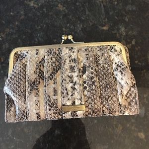 Jessica Simpson snake skin wallet cluch