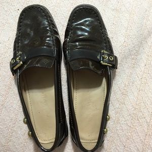 Brown Louis Vuitton loafers