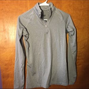 Grey Nike Pro Combat running top