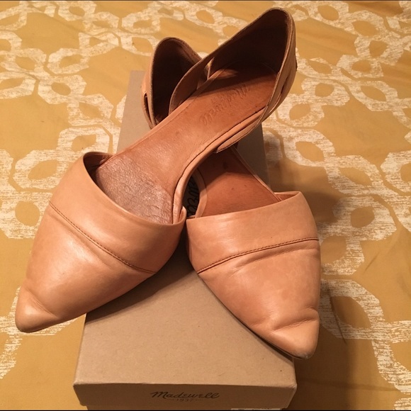 Nude D'Orsay Flats