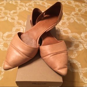 Nude D'Orsay Flats