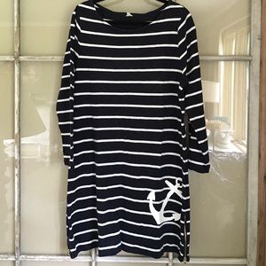 J.Crew stripe anchor dress XL