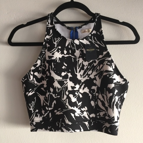 Hollister Splatter Scuba Crop Top - Medium - NWT - Picture 4 of 4