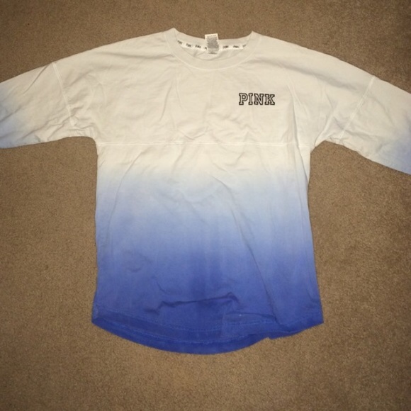 PINK blue ombre varsity