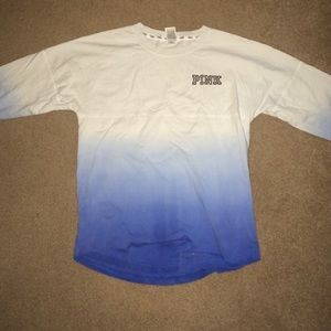 PINK blue ombre varsity