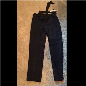 Beautiful lined black linen pants