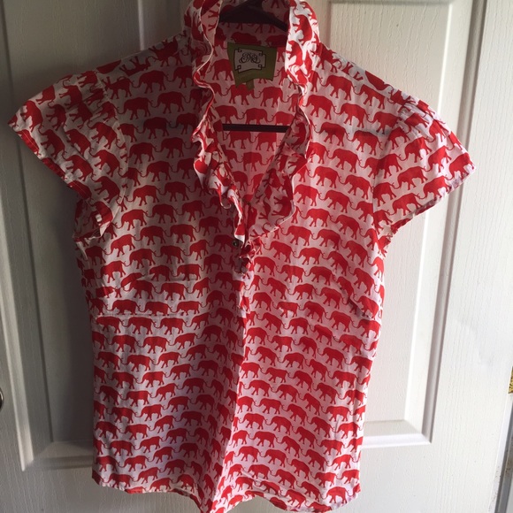 Beautiful Elizabeth McKay elephant top