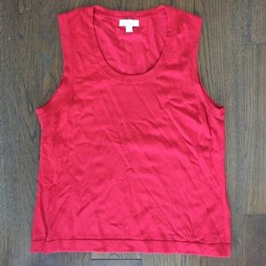 Charter club maroon sweater shell