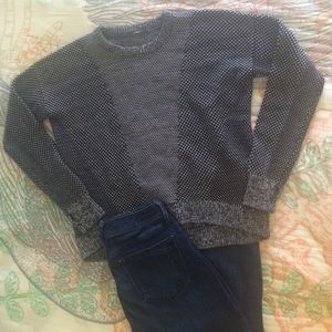Black & White Lululemon Knit Sweater
