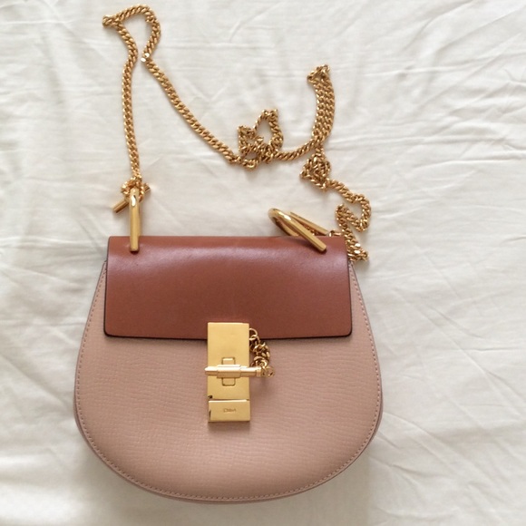 Chloe leather powder beige brown Small Drew Bag - Picture 2 of 4