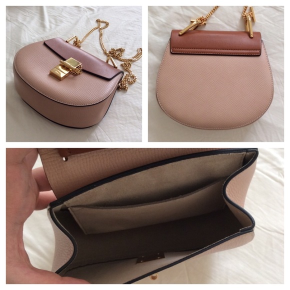 Chloe leather powder beige brown Small Drew Bag - Picture 3 of 4