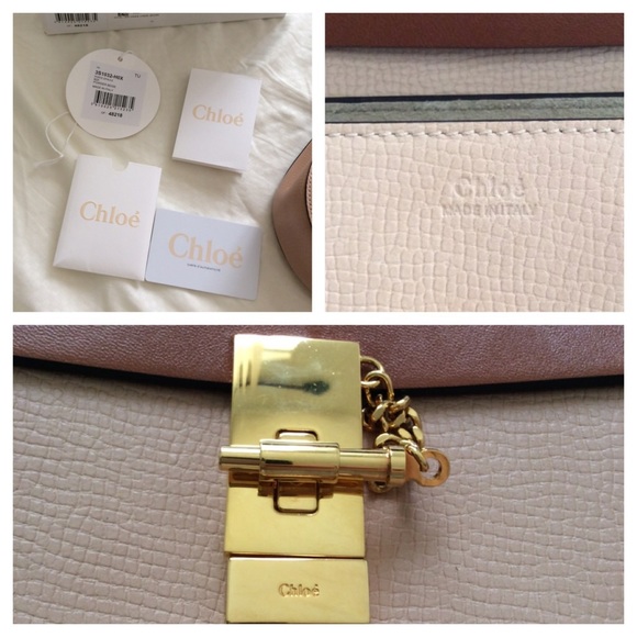 Chloe leather powder beige brown Small Drew Bag - Picture 4 of 4