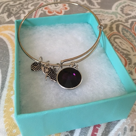 Amethyst birthstone bracelet