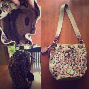 Fossil floral handbag