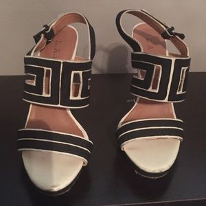LAMB black and white heels