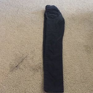 High waisted dark grey jeans