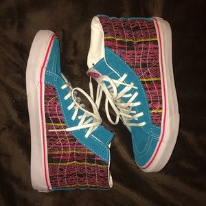 Vans print s8 hi's