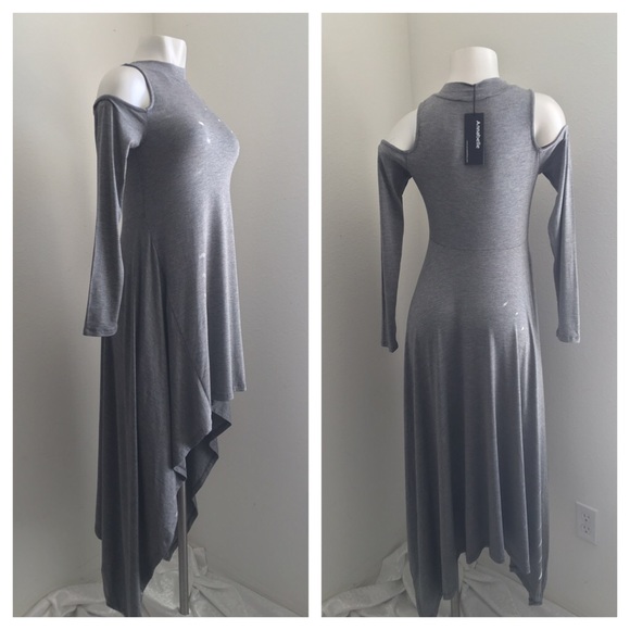 🎉HP 11/13🎉New- Cold Shoulder Long Sleeves Dress - Picture 3 of 4