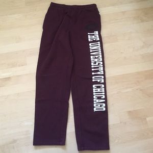 Maroon university of Chicago sweatpants