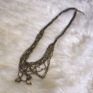MUST GO by 11/20! Black Gold Bead Necklace