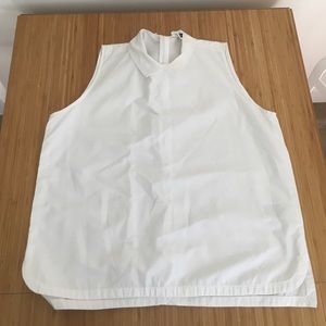 White collared tank top